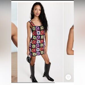 STAUD Psychedelic Dress